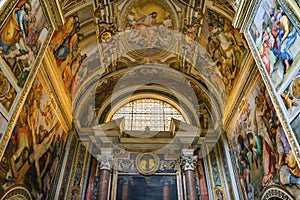 Chapel Arch Frescoes Basilica Santa Maria Traspontina  Church Rome Italy