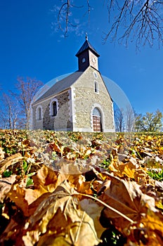 Chapel in autumn on Medvednica mountain