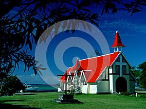 Chapel, Cap Malheureux, Mauritius photo