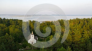 Chapel in the coastal woodland at susnet