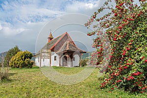 Chapel in the countryside near Puerto Varas, Chile photo