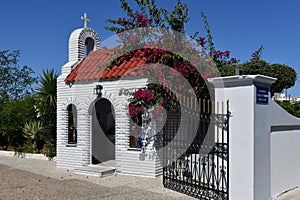 Chapel on Crystal Beach Road in Kalamaki Zakynthos