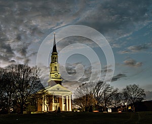 Chapel at dusk