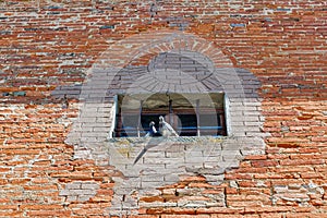 Chapel of the Fallen wall in Montopoli, Italy