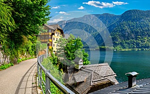 Chapel in Hallstatt old town famous landmark