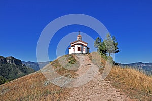 Chapel high in the Rhodope Mountains