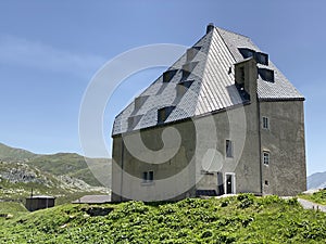 Chapel of the Hospice or Chapel of San Gottardo Cappella dell`Ospizio o Cappella di San Gottardo in the Swiss Alps, Airolo