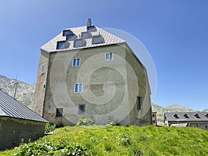 Chapel of the Hospice or Chapel of San Gottardo Cappella dell`Ospizio o Cappella di San Gottardo in the Swiss Alps, Airolo