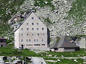 Chapel of the Hospice or Chapel of San Gottardo Cappella dell`Ospizio o Cappella di San Gottardo in the Swiss Alps, Airolo