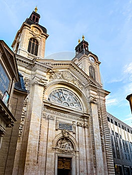 Chapel Hotel Dieu courtyard and garden in Lyon, France