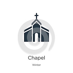 Chapel icon vector. Trendy flat chapel icon from winter collection isolated on white background. Vector illustration can be used