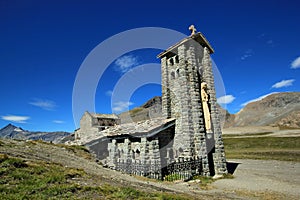 Chapel at the Iseran pass, France