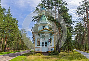 Chapel in Konevsky Monastery on Konevets Island on Lake Ladoga - Russia photo