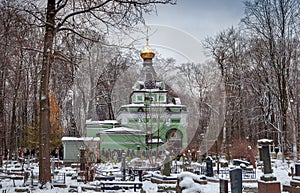 Chapel of Ksenia the Blessed on Smolenskoe cemetery in SaintPetersburg