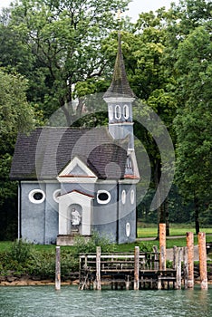 Chapel at lake Chiemsee in Bavaria, Germany