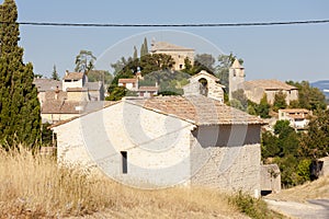 chapel with lavender field, Plateau de Valensole, Provence, France