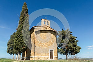 Chapel of Madonna di Vitaleta, Orcia Valley