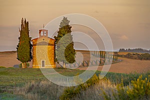 Chapel of the Madonna di Vitaleta, San Quirico d Orcia, Tuscany