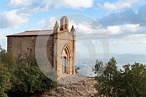 Chapel near Monserrat Monastery, Catalonia, Spain