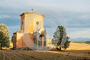 A Chapel near Siena in Tuscany, Italy
