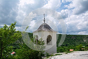 Chapel of Old Orhei Monastery Orheiul Vechi located in Moldova photo
