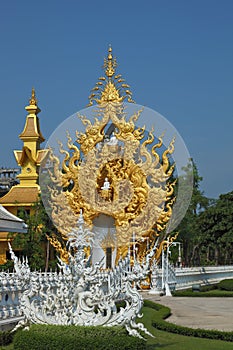 The chapel is overgilded and decorated