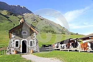 Chapel of the pass of Aravis
