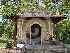 Chapel of the Pope`s Blessing or Chapel of St. Hubert, Kopacki rit Nature Park - Lug, Croatia / Kapelica Papina blagoslova