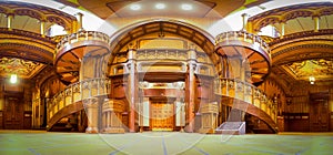 Panoramic view of the rear of the Chapel of Notre Dame du Sacre