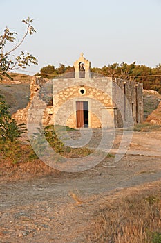 Chapel in Rethymno fortress in Crete photo