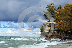 Chapel Rock and Lake Superior - Upper Peninsula of Michigan