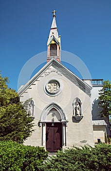 Chapel of the sacred heart of Jesus in Piestany, Slovakia, religious architecture