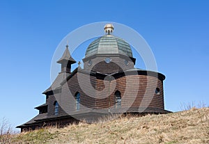 Chapel of Saint Cyril and Methodius, Radhost hill, Beskids mountains, Czech republic / Czechia