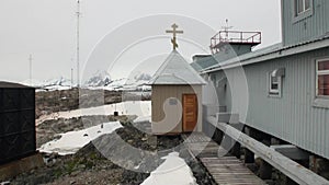 Chapel of Scientific Antarctic Station Academician Vernadsky.