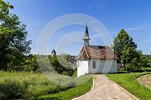 Chapel St. Antonius on the hill of the village Hohentengen am Hochrhein photo