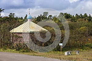 Chapel of St. Innocent Metropolitan of Moscow near Yuzhno-Kurilsk town on the Kunashir Island, Russia