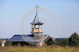 Chapel in the summer field