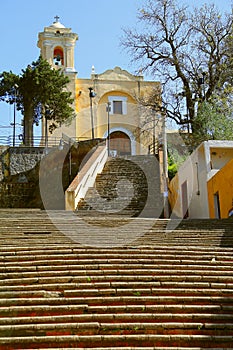 Chapel with stairs in tlaxcala I photo