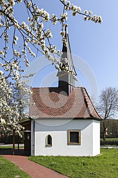 The chapel to the seven pains of Marien in Hagen on the Teutoburg forest, area Gellenbeck in the Osnabrueck country, Germany