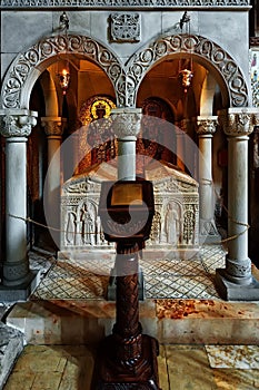 The chapel in Samtavro Monastery in Mtskheta, Georgia