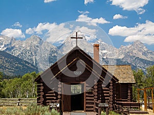 Chapel of the Transfiguration and Tetons