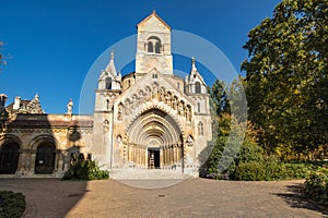 Chapel in Vajdahunyad Castle in Budapest, Hungary