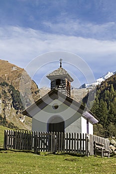 Chapel in valley Vals