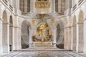 Chapel in Versailles Palace, Paris, France