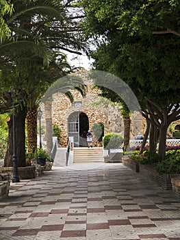 The Chapel of the Virgin of the Rock in Mijas in the Alpujarra Mountains above the costa del Sol