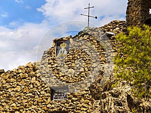 The Chapel of the Virgin of the Rock in Mijas in the Alpujarra Mountains above the costa del Sol