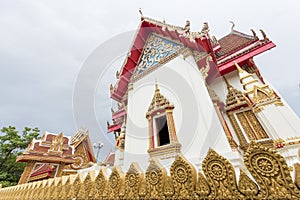 The chapel of Wat Buraparam in Surin Thailand