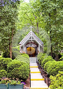 Chapel in woods photo