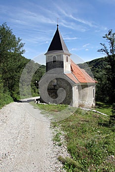 Chapel of the Wounded Jesus in Kostel, Croatia