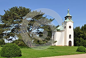 Chapelle in beautiful landscape